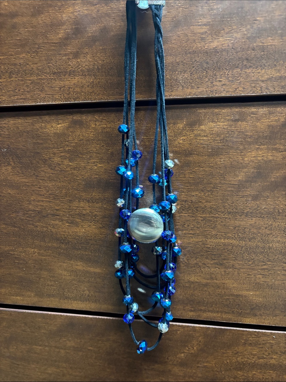 INC International Concepts Blue Multi-Strand Beaded Necklace